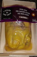 Foie gras de canard entier du Sud-Ouest au poivre