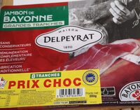 Jambon de Bayonne grandes tranches
