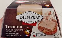 Bloc de foie gras de canard du Sud-Ouest avec morceaux
