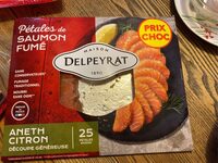 Petales de saumon fume