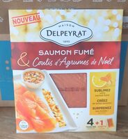 Saumon fumé coulis d' agrumes de Noël