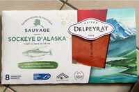Saumon rouge du Pacifique fumé sockeye d’Alaska