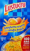 Spaghetti courts aux œufs frais