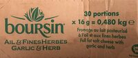 Boursin ail et fines herbes