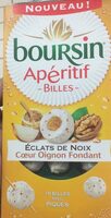 Aperitif billes éclats de noix cœur oignons fondant