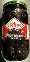 Pitted black olives in brine