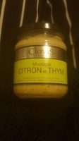 Moutarde citron et thym