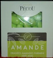 Dragée amandes parimini vert anis