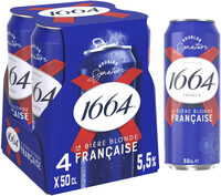 1664 4x50cl can 1664 fard 6 5.5 degre alcool