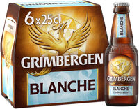 Grimbergen Bière d'Abbaye 6X25CL GRIMBERGEN BLANCHE 6.0 DEGRE ALCOOL