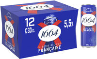 1664 12x33cl can 1664 5.5 degre alcool