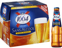 1664 - 12x25cl 1664 blonde sans alcool - 0.40 degre alcool