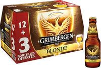 Grimbergen Bière d'Abbaye 12X25CL GRIMBERGEN + 3 BOUTEILLES O 6.7 DEGRE ALCOOL