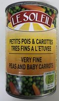 Petits pois et carottes tres fins à l'etuvee