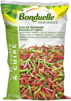 Duo poivron vert & rouge lanière