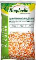 Mélange de brunoise de légumes