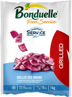 Oignons rouges grillés service