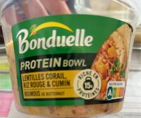 Protein bowl lentilles corail riz rouge et cumin