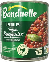 Lentilles façon bolognaise