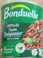 Lentilles facon bolognaise