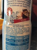 Sirop cola 0 sucre