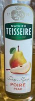 Sirop de poire