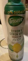 Teisseire citron & citron vert 0%