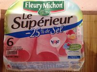 Le supérieur - 6 tranches fines sans couenne - -25% de sel