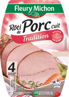 Rôti de porc cuit tradition - 4 tranches