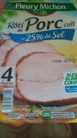 Rôti de porc cuit réduit en sel