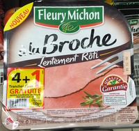 Jambon à la broche lentement rôti sans couenne