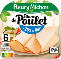 Blanc de Poulet  - 25% de sel*