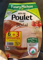Roti de poulet cuit Halal