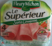 Le Supérieur Sans Couenne (4 tranches) - 160 g - Fleury Michon
