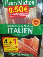 Jambon cru de Modena Italien affiné 14 mois