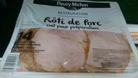 Rôti de porc cuit pour préparation