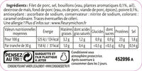 Rôti de porc cuit 100 % filet* - 8 tranches