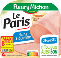 Le Paris sans couenne  - 25% de Sel* - 8 tr.