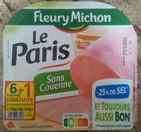 Jambon le paris -25% de sel (6+1 gratuite)