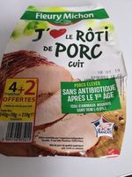Rôti de porc cuit