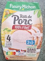 Rôti de Porc - 100 % filet* sans nitrite  4 tranches