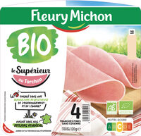 Le jambon bio torchon - 4 tranches fines sans couenne
