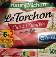 Le torchon, cuit à l'etouffee, -25% de sel
