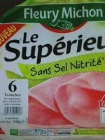 Jambon Le Supérieur sans sel nitrité 6 tranches