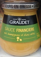 Sauce financière aux champignons et olives vertes