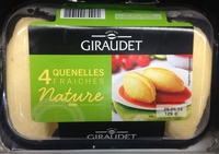 Quatre quenelles fraîches natures