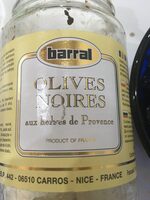 Schwarze Oliven mit Kräutern der Provence