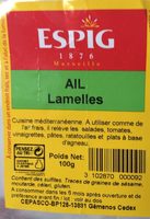 Ail lamelles