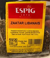 Zaatar libanais