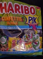Haribo pik confettis en folie